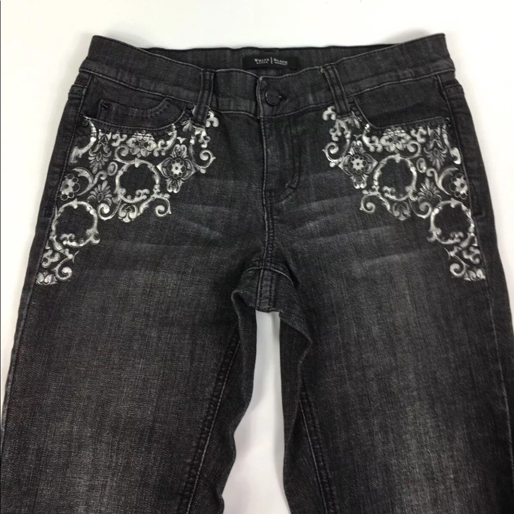 White House Black Market Detailed Boot Cut Jeans